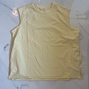 Free People Yellow Sleeveless Top & Shorts Set